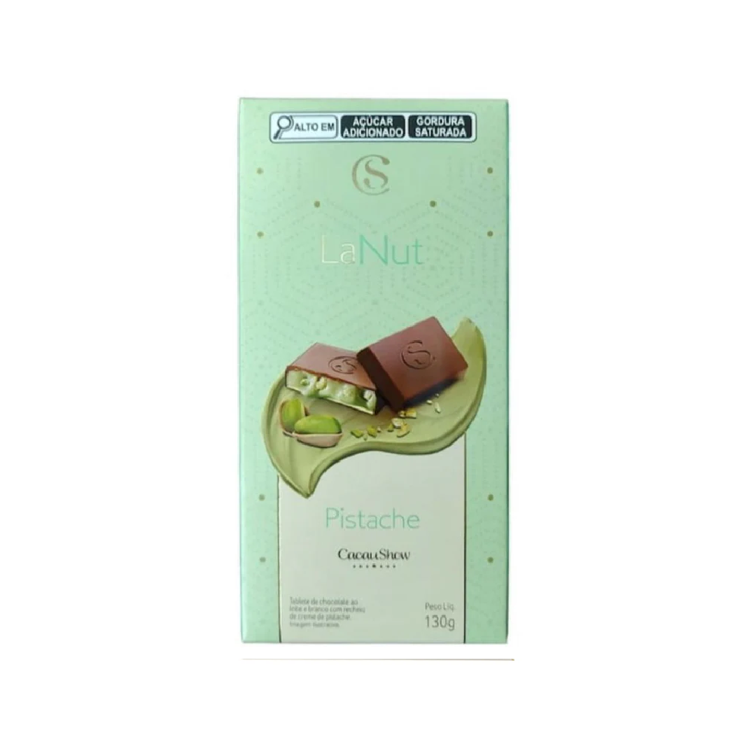 Cacau Show Tablete: Lanut Pistache (130g).